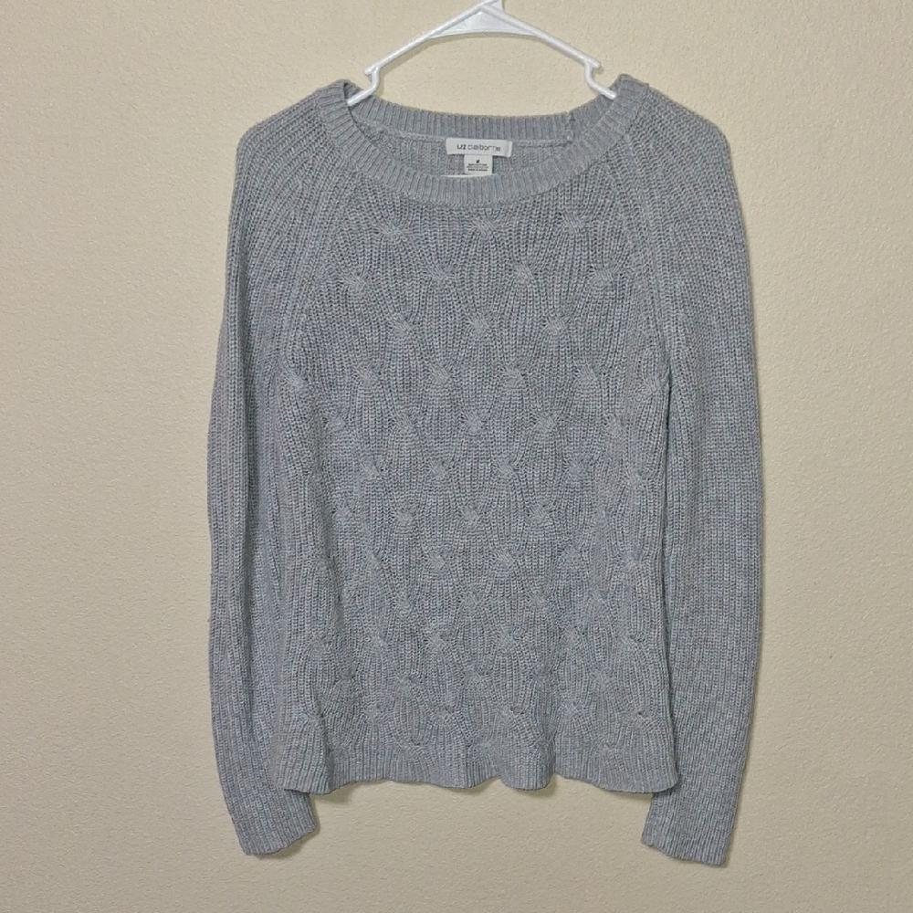 Liz Claiborne Light Gray Women's Sweater